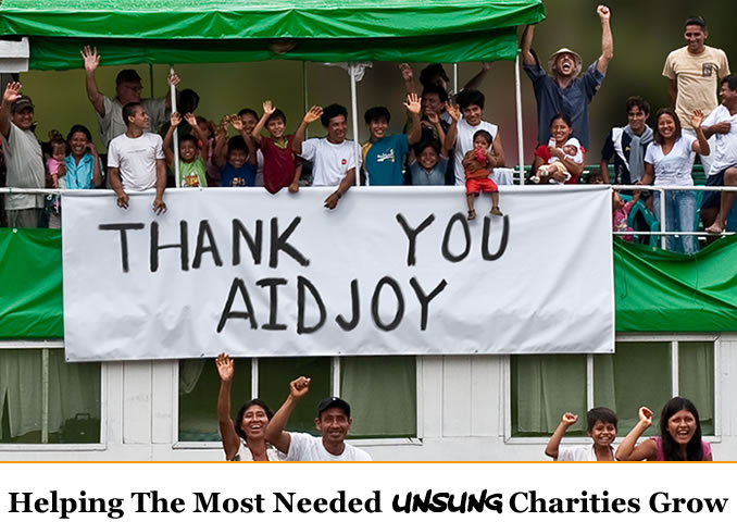 AidJoy helps philanthropic heroes solve dire problems ranging from human rights to environmental devastation.